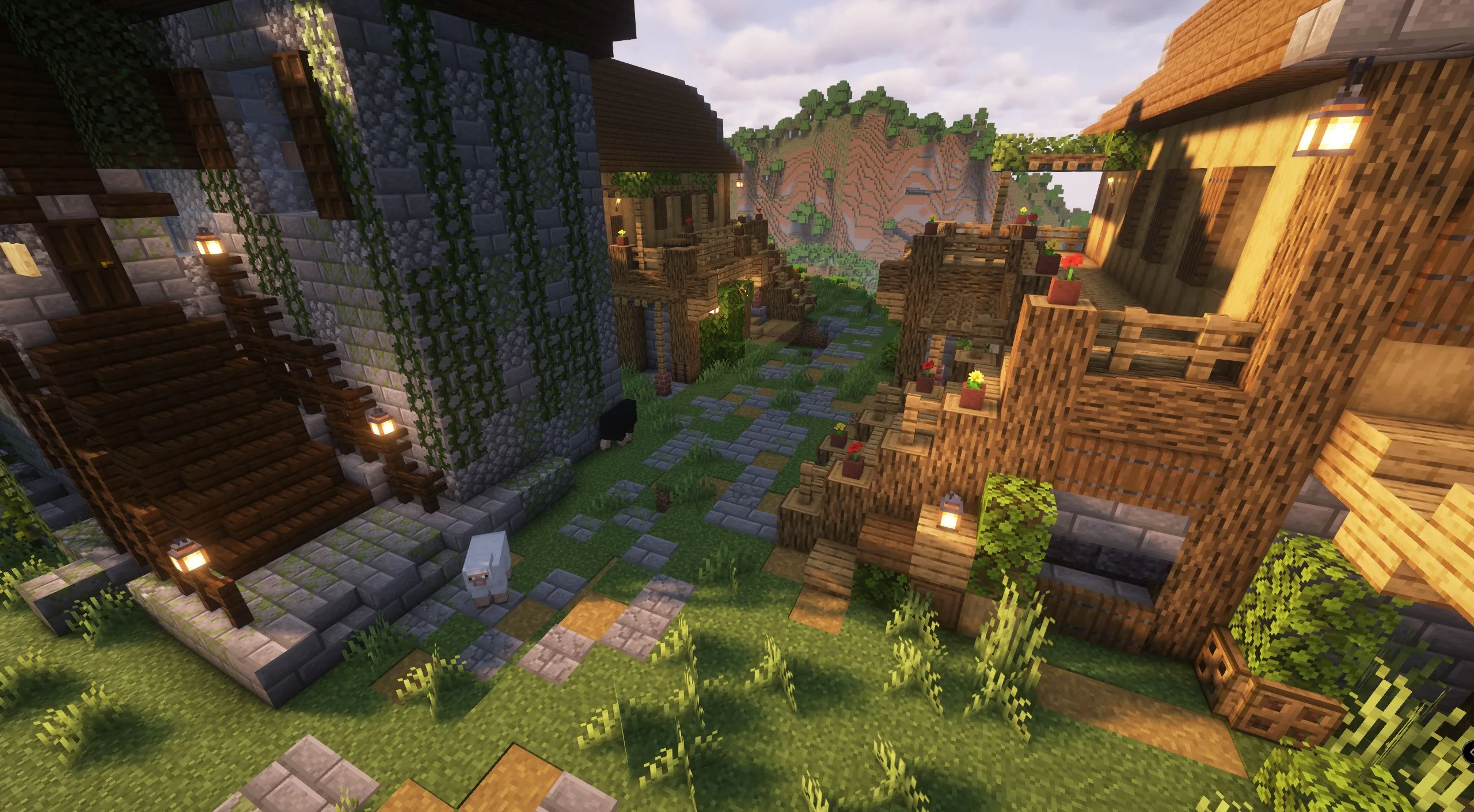 Деревня Асфлорс в проекте Yggdrasil: мирное поселение без сражений.