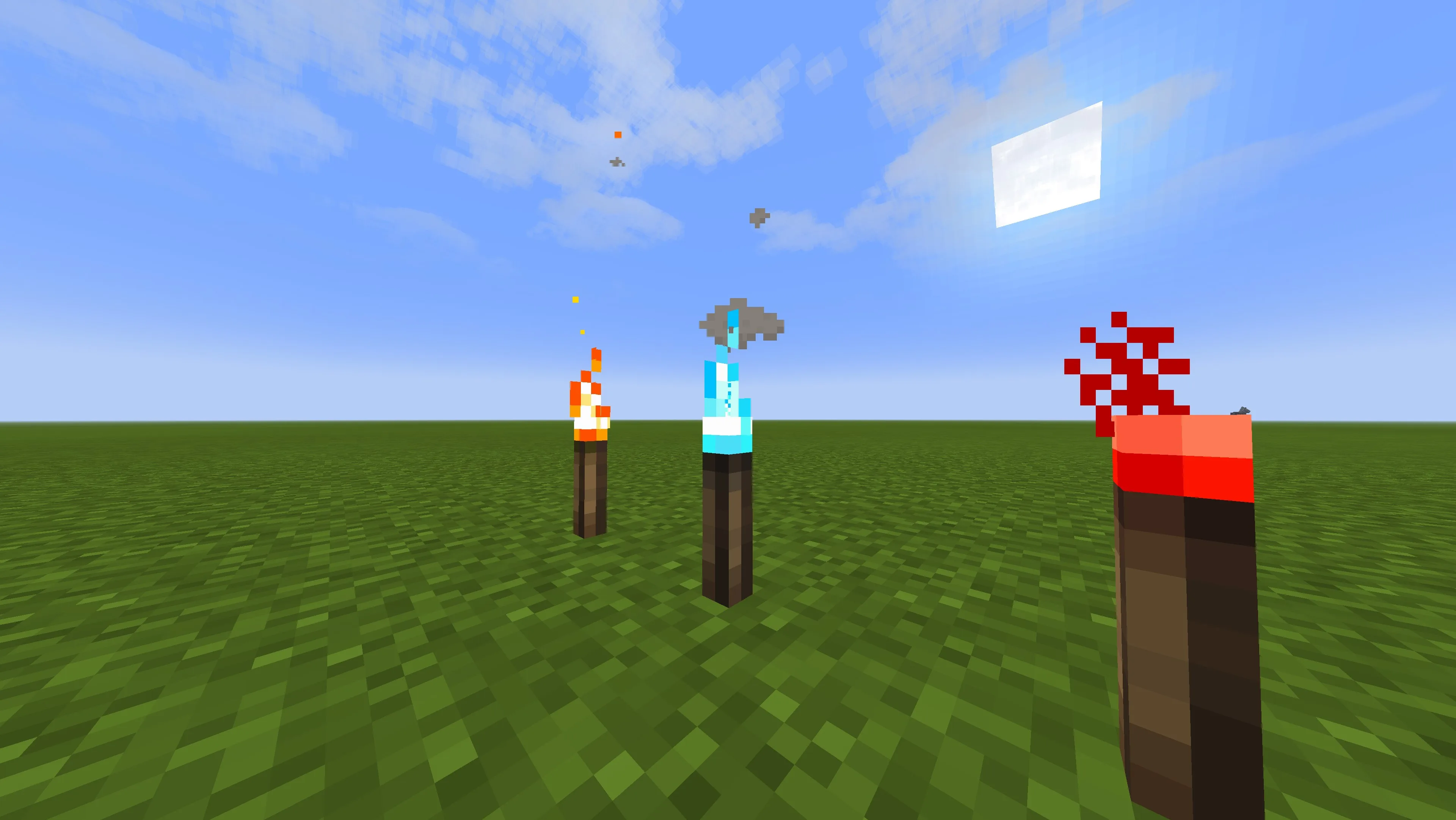 Ресурс-пак 3D Plus: новые модели факелов