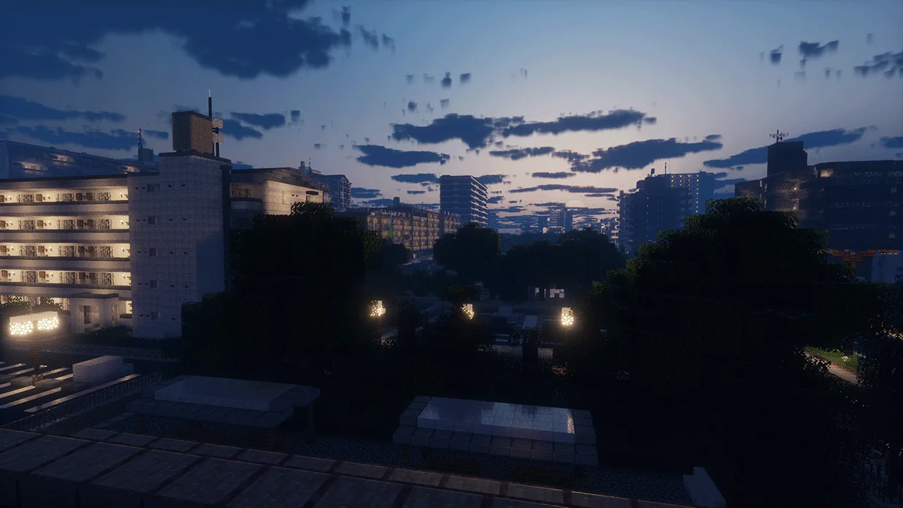 Город Эсхеридия ранним утром.