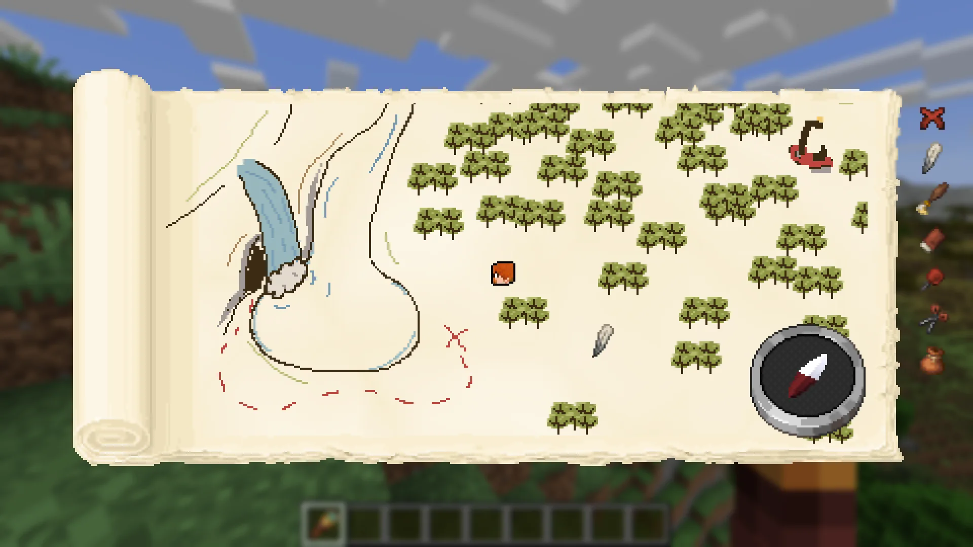 Мод Mapwright для создания пользовательских карт в Minecraft