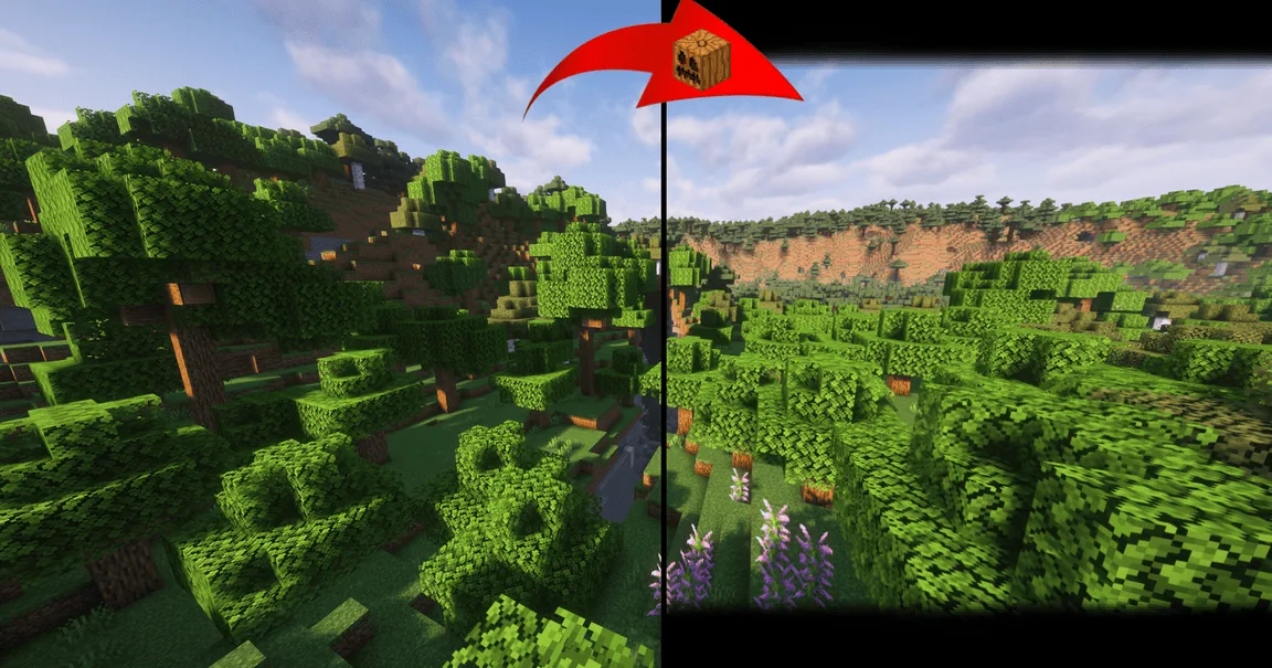 Кинематографичные тыквы в ресурс-паке Cinematic Pumpkins