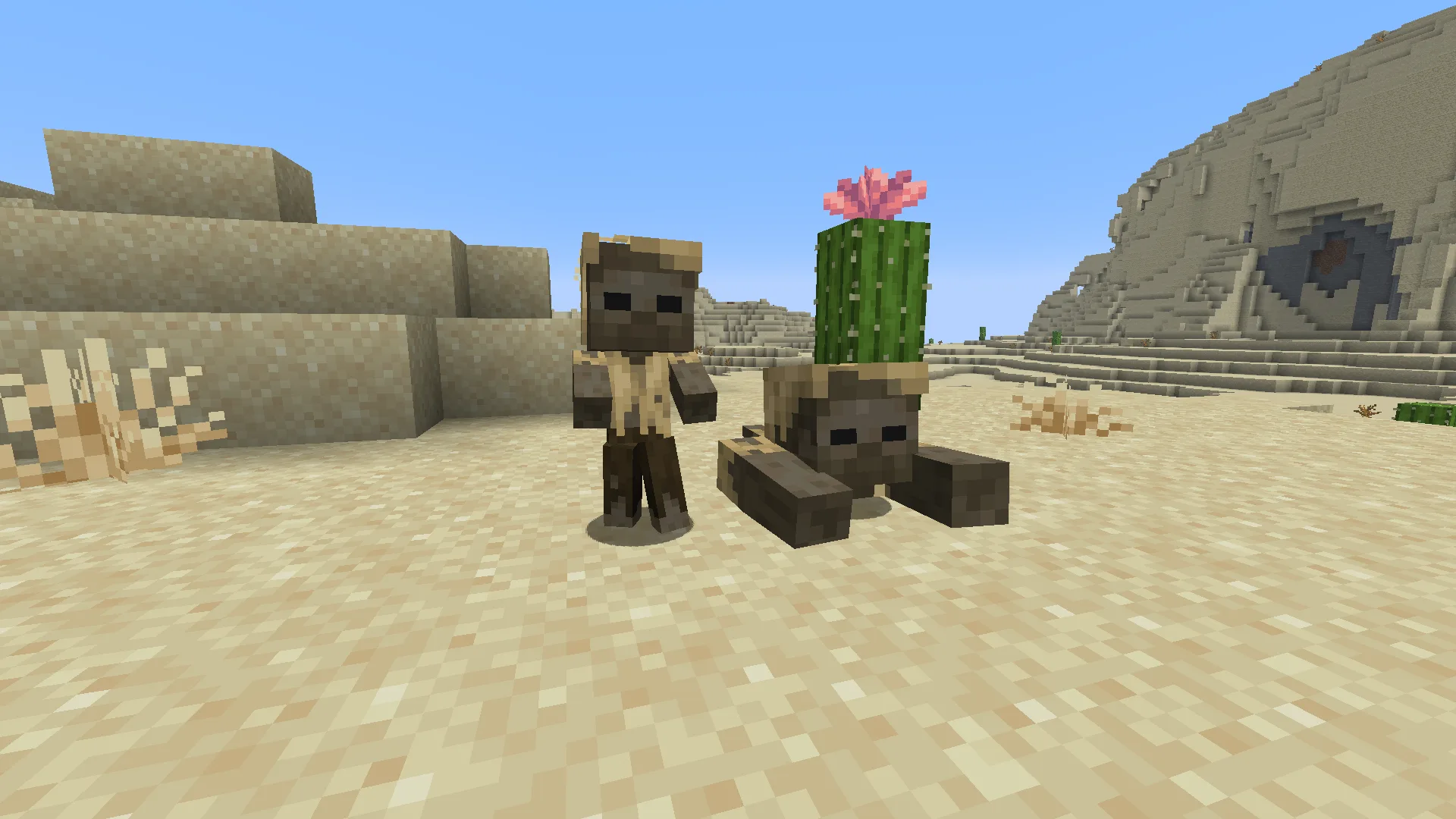 Детеныш хаска и зомби-ползун из набора AL's Zombies Revamped с анимациями Fresh Animations.