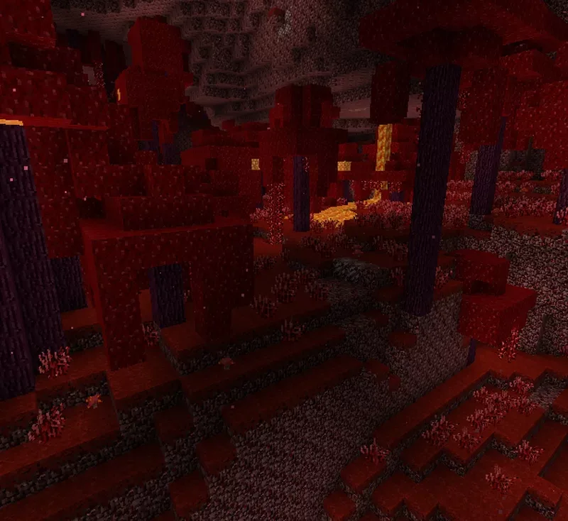 Багровый лес в стиле Programmer Art-Extended