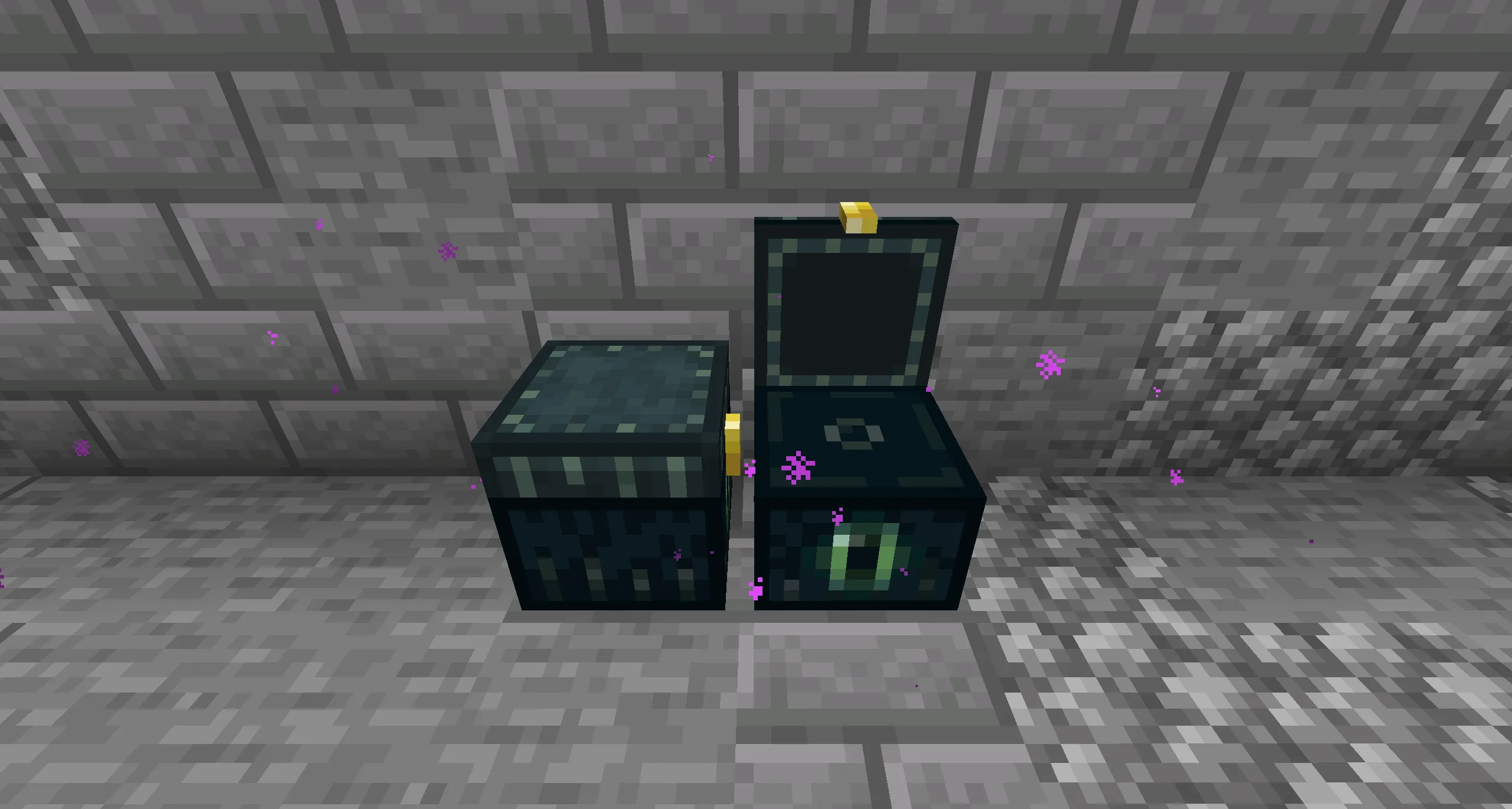 Эндер-сундук из текстурпака Chests Reimagined в ванильном стиле.