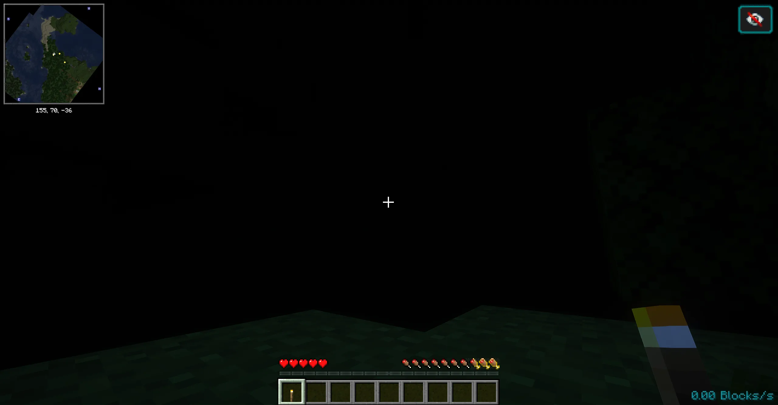 Эффект слепоты у персонажа в ночное время суток