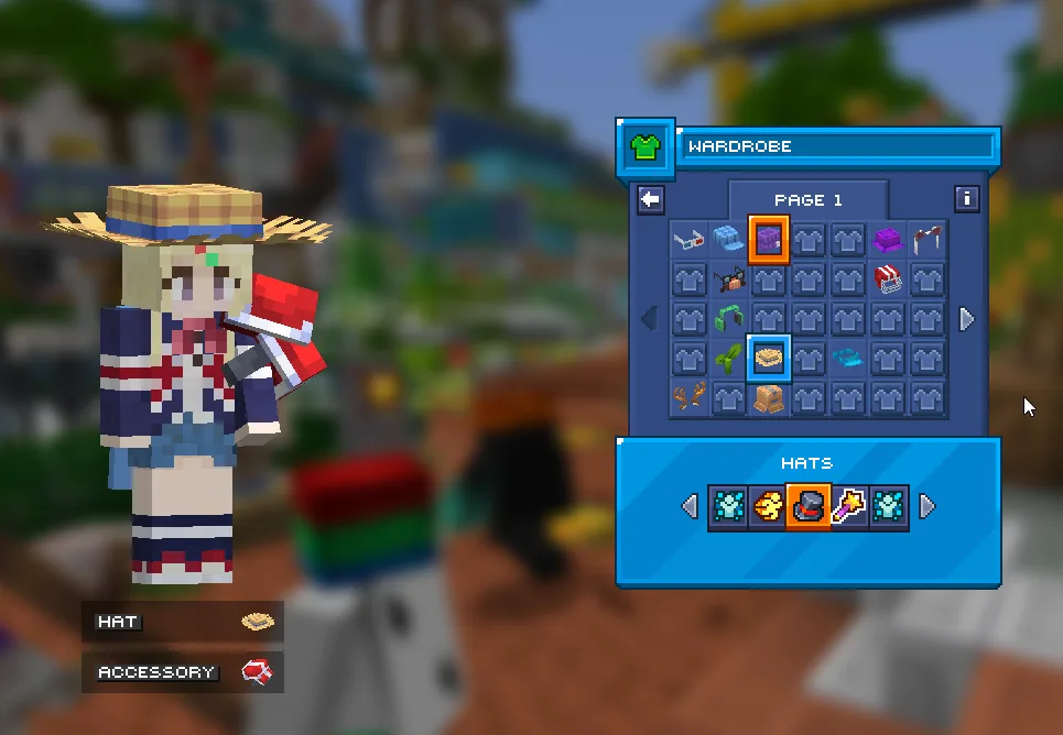 Предпросмотр косметических предметов в проекте Island Utils.