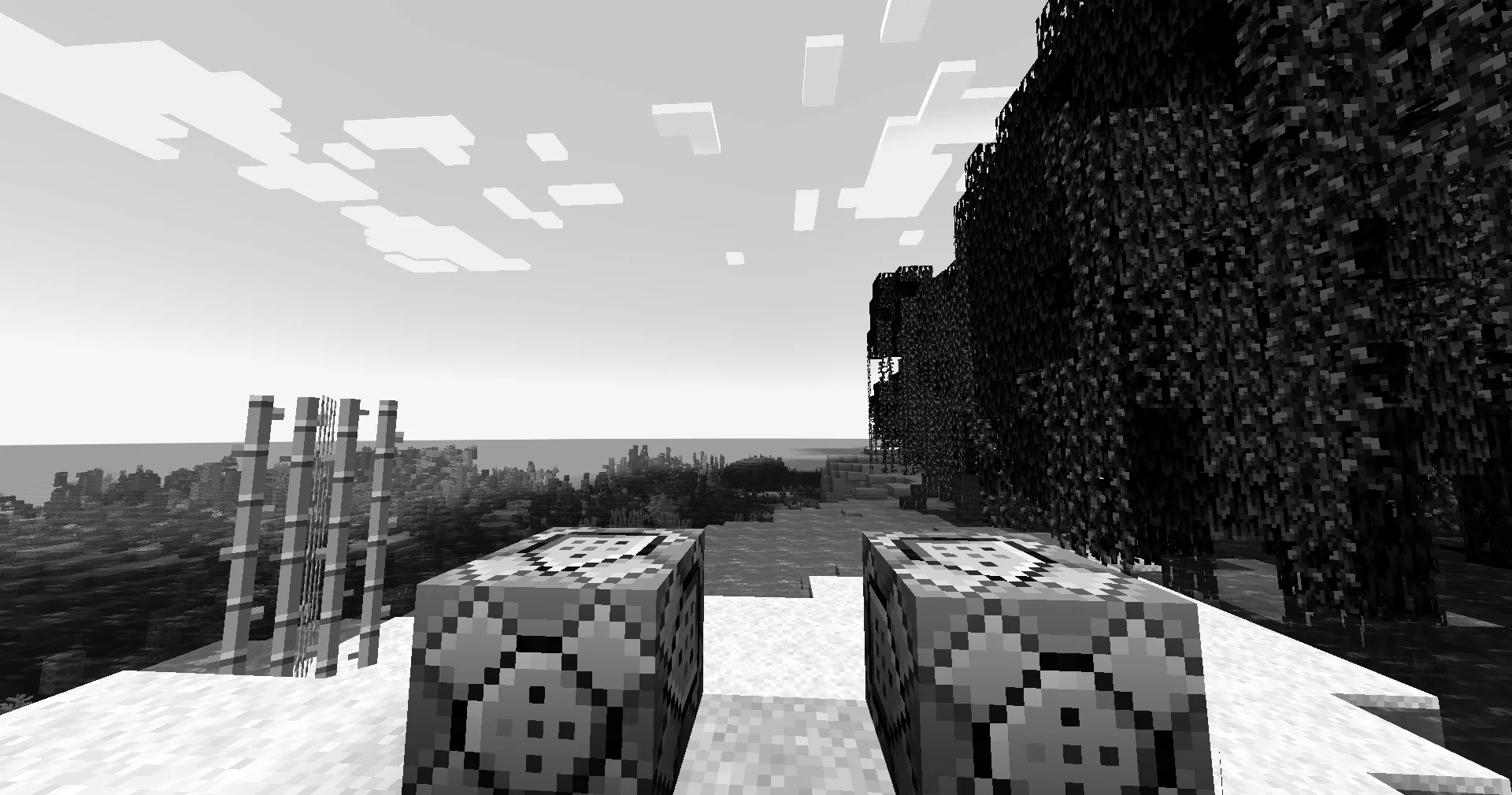 Черно-белый фильтр в моде VisualFX Pack