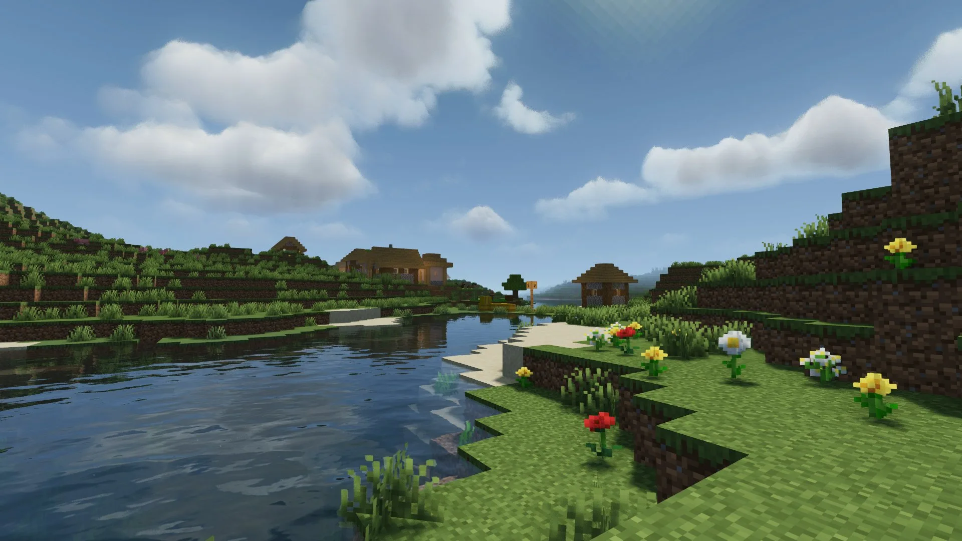 Озеро днем, текстур-пак MakeUp - Ultra Fast.