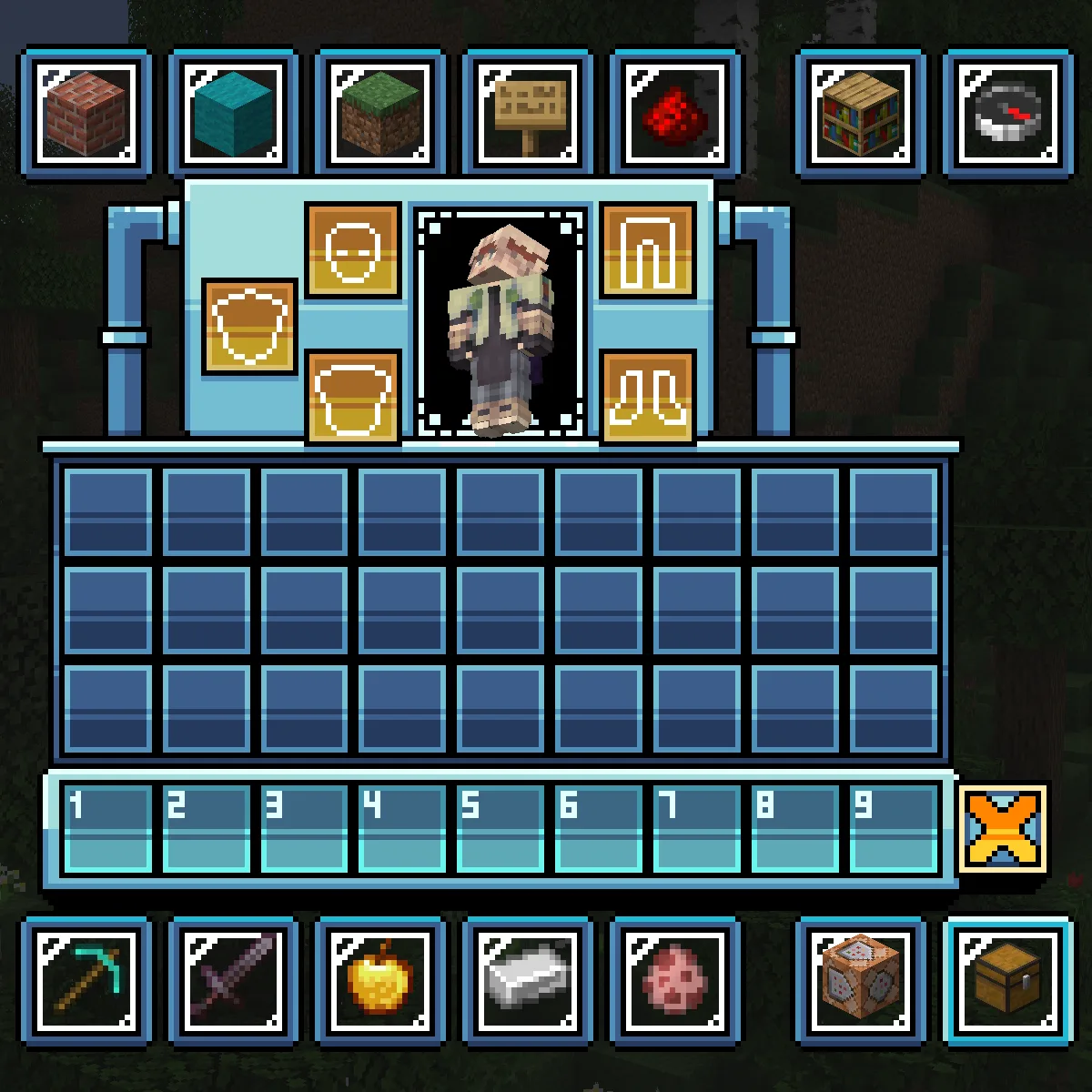 Инвентарь творческого режима в ресурс-паке Luminis