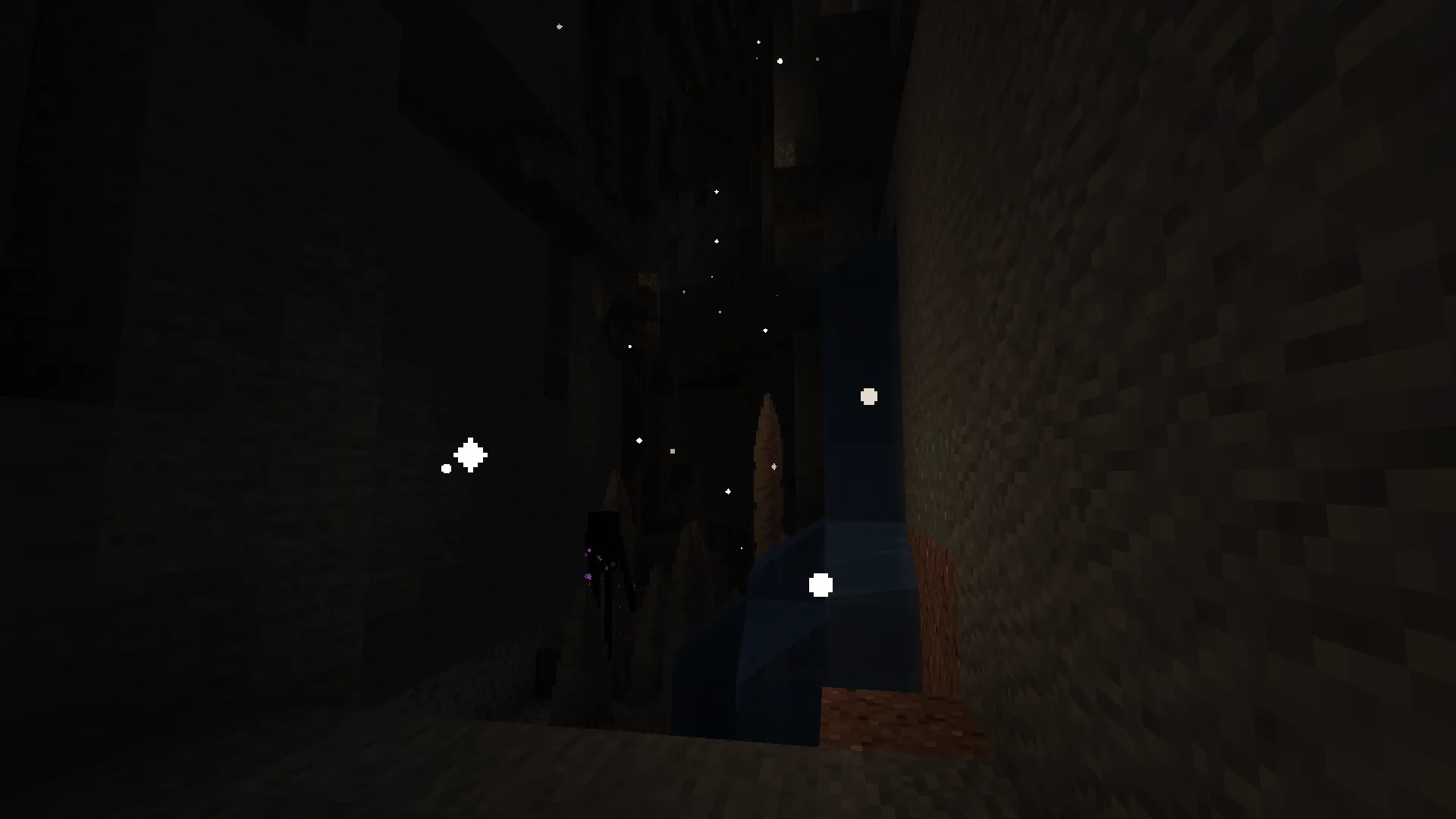 Светящаяся пыль в пещерах Minecraft.