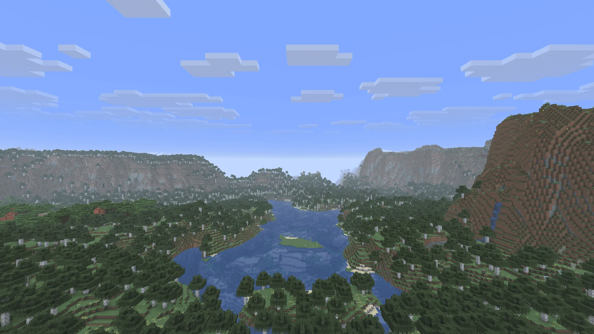 Улучшенная стандартная видимость в Minecraft.