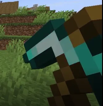 Алмазная кирка с эффектом зачарования из ресурс-пака items Glintified