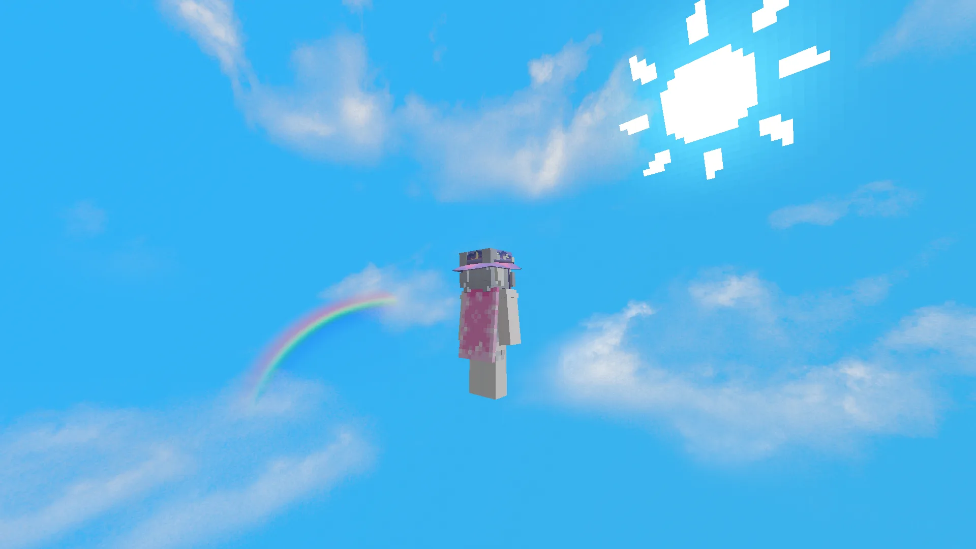 Дневное небо в ресурс-паке Pixie 16x