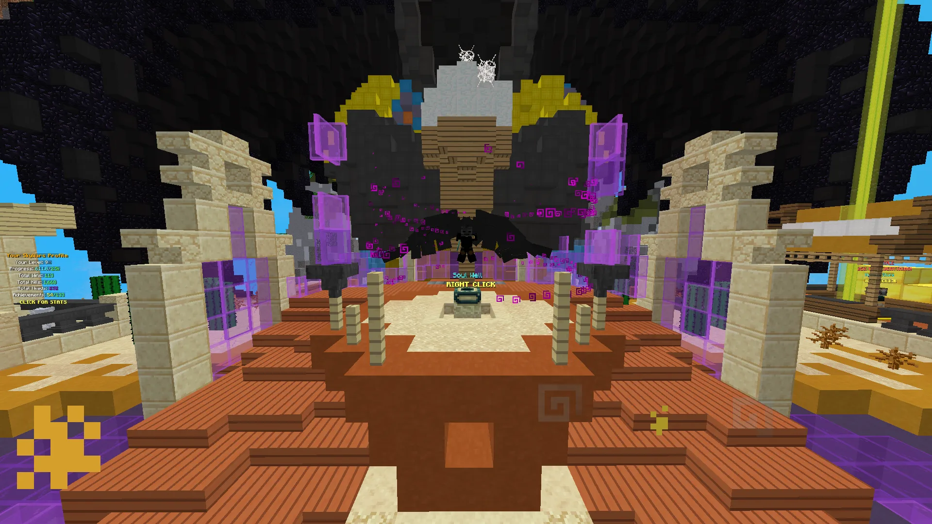 Лобби Skywars на сервере Hypixel в ресурс-паке Pixie 16x