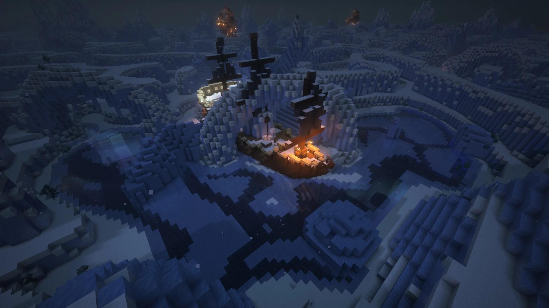 Замерзший корабль из мода Aquamirae.