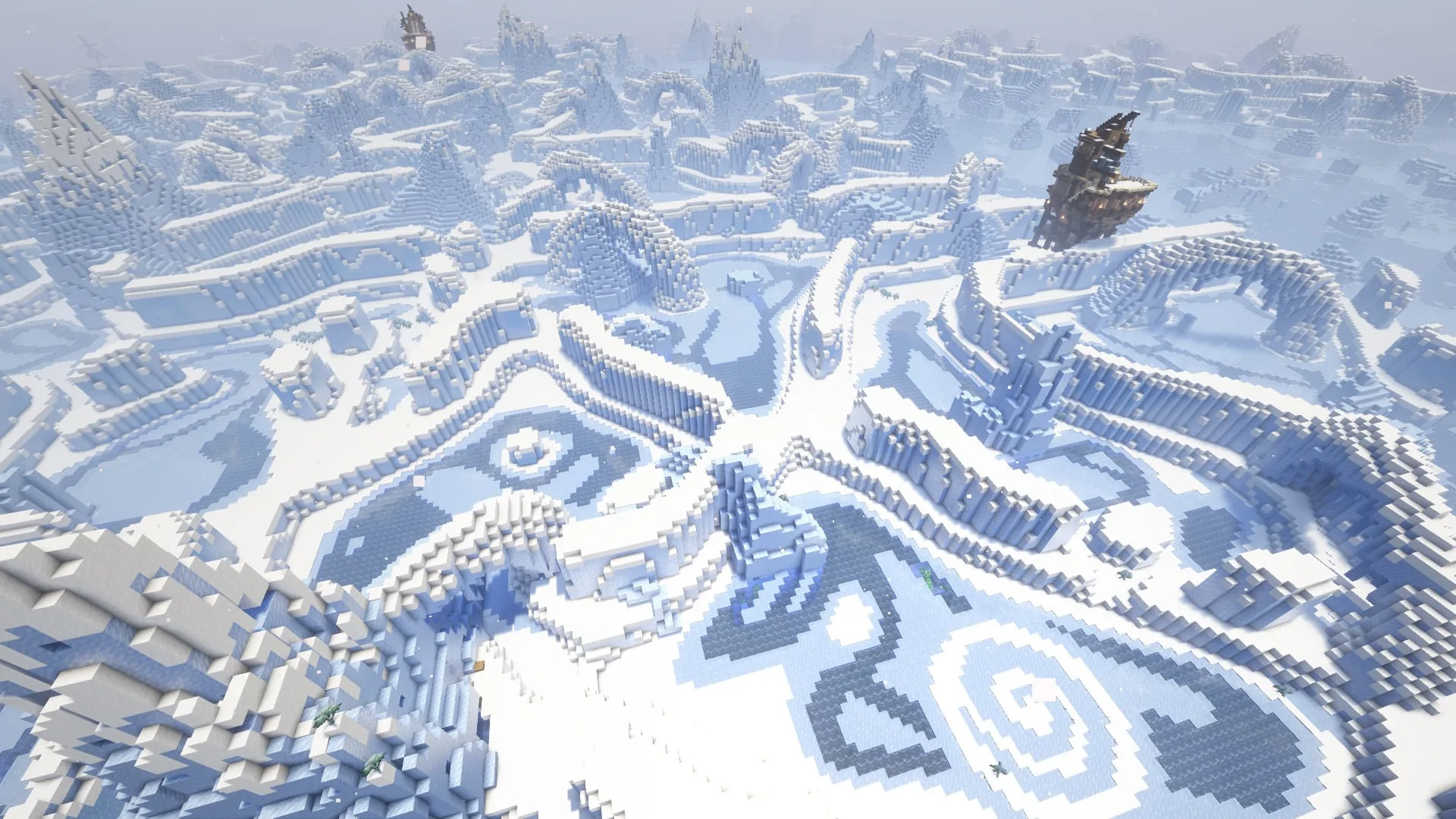 Ледяной лабиринт из мода Aquamirae.