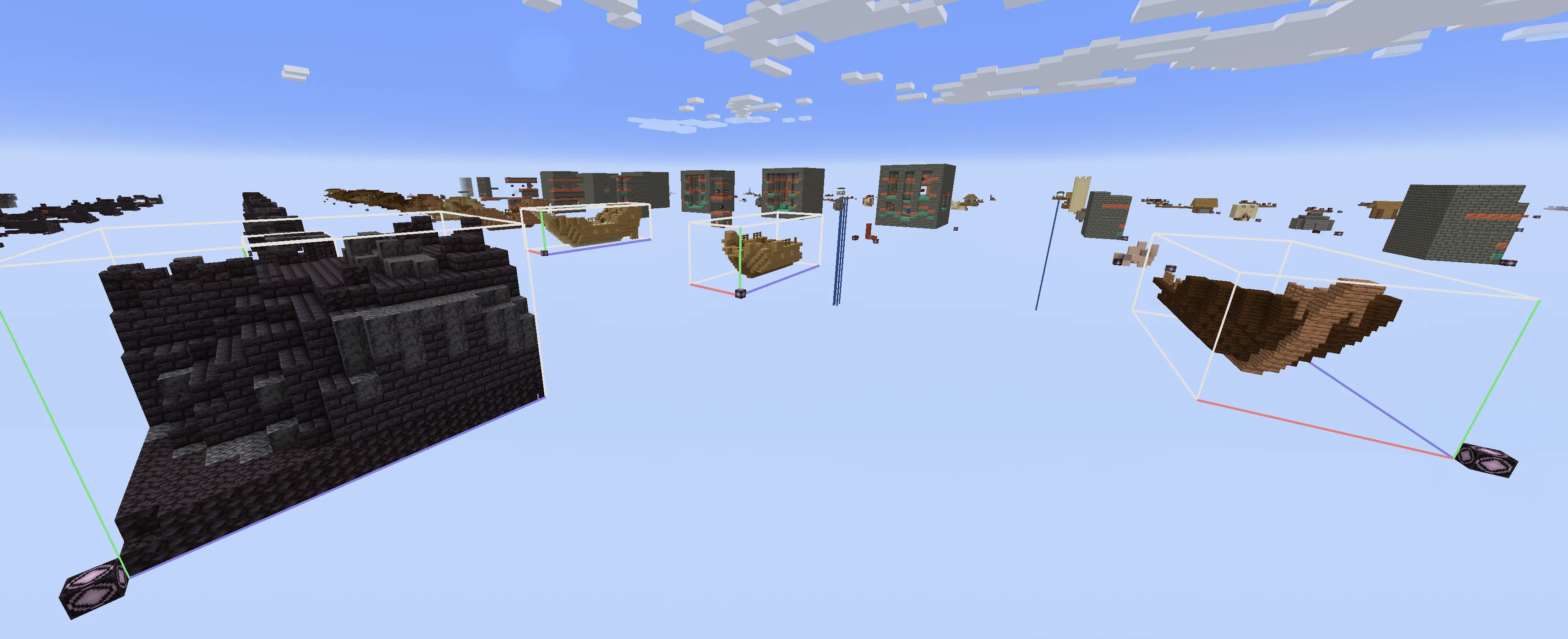 Измерение с отладочными структурами мода Structure debug