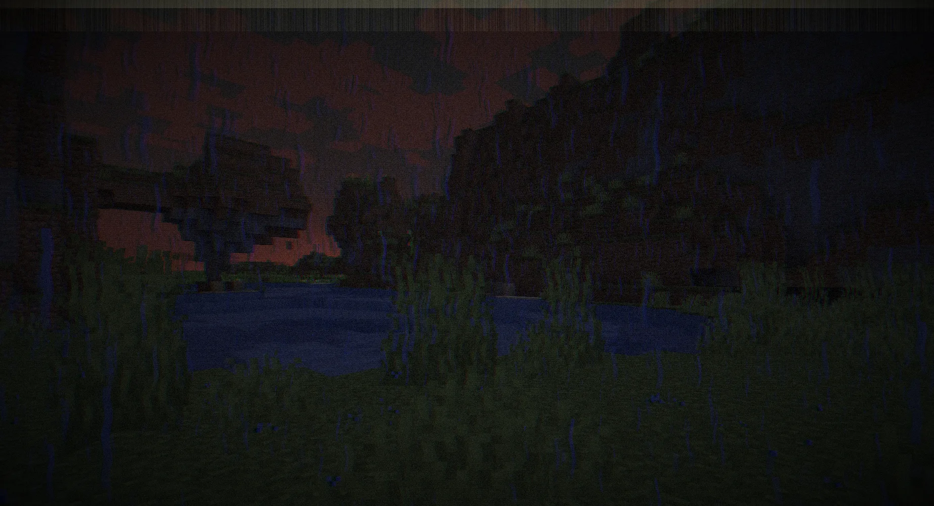 Демонстрация ночного освещения шейдер пака VHS Shader