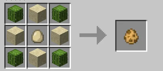 Рецепт крафта яйца призыва верблюда в моде Spawn Eggs Recipes Fabric