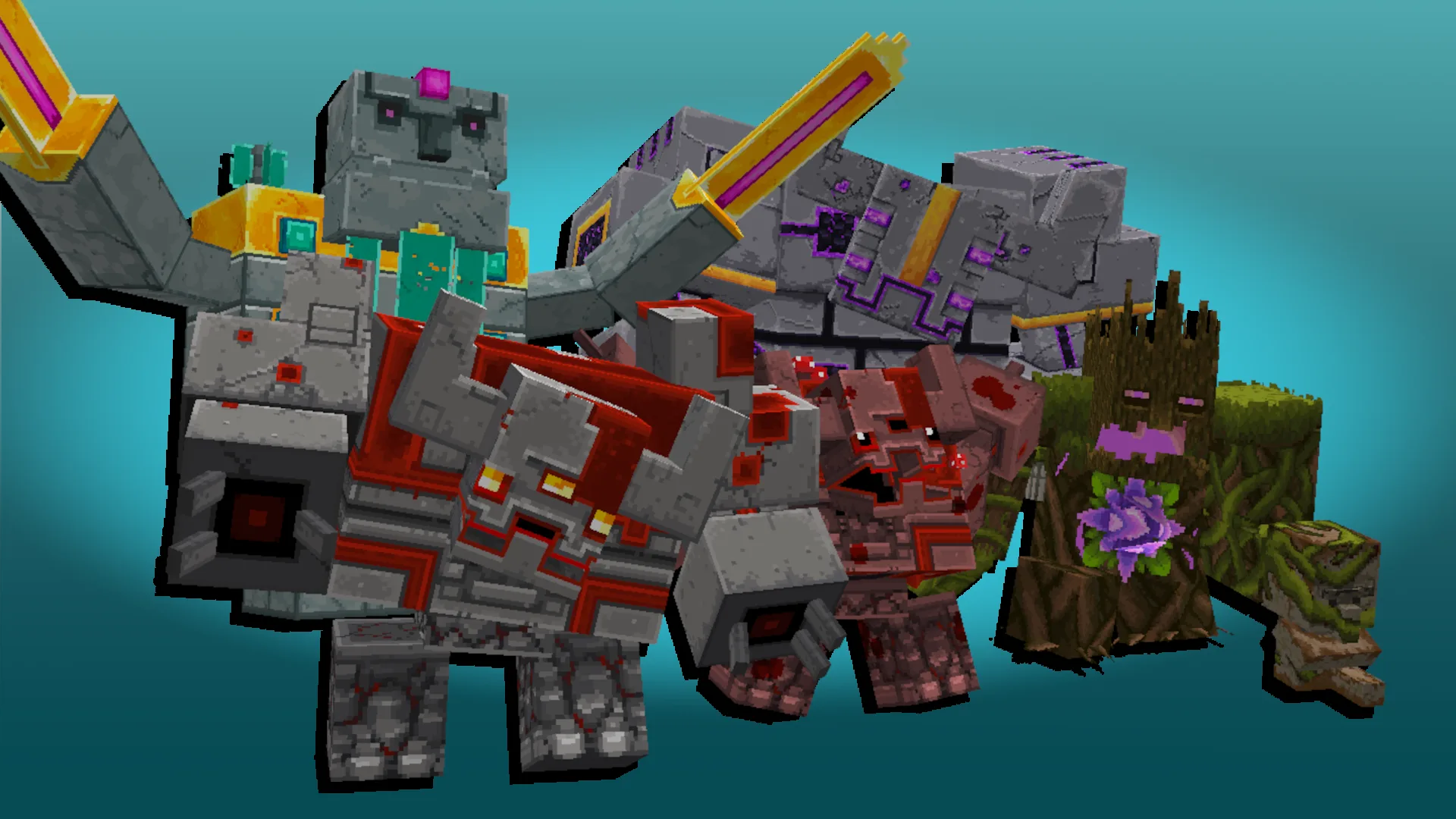 Скриншот с боссами-варденами из проекта Assorted Wardens.