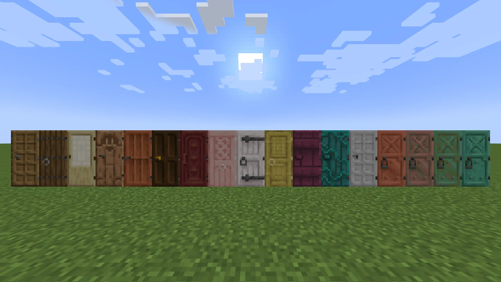 Альтернативный вариант сплошных дверей в стиле Archaic