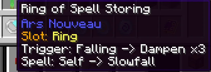 Артефакт для хранения заклинаний из мода Ars Artifice