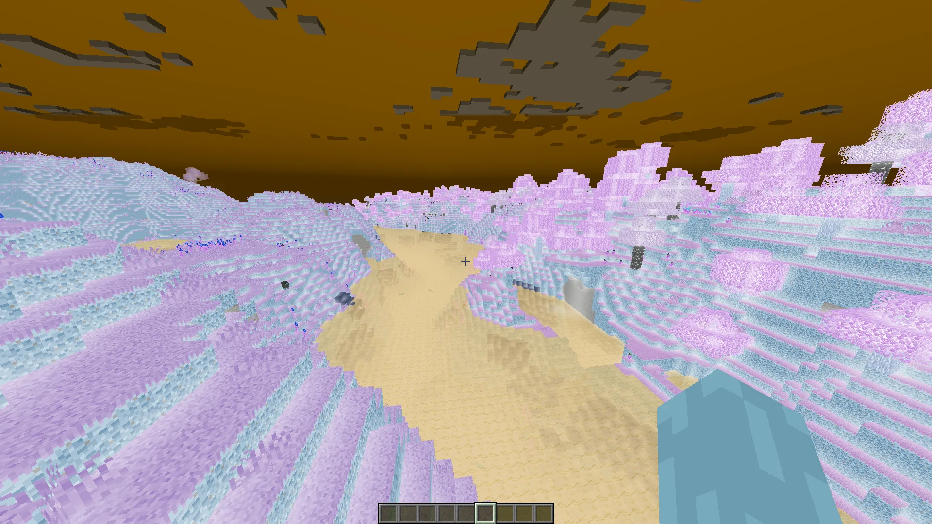 Негативные цвета в Minecraft.