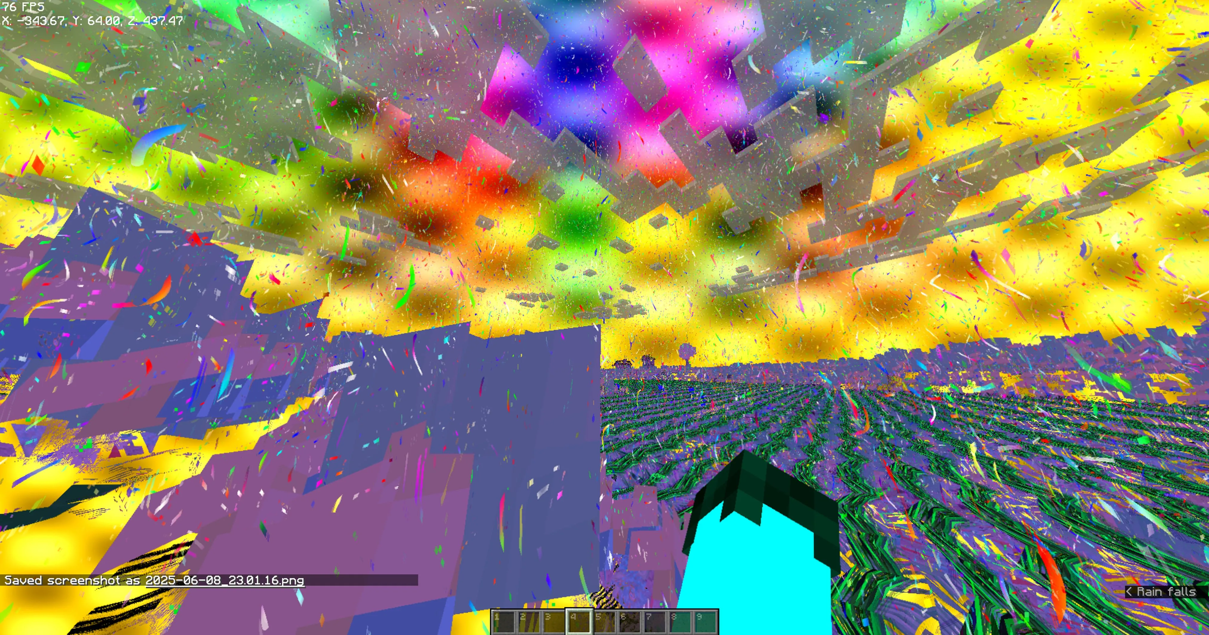 Крест в Minecraft.