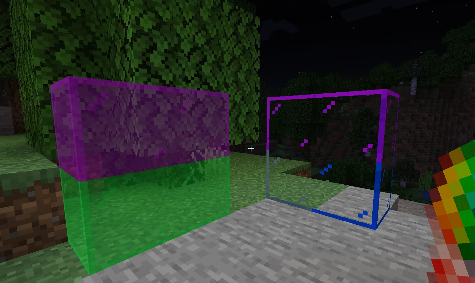 Цветные стеклянные блоки из мода Glassential Renewed.