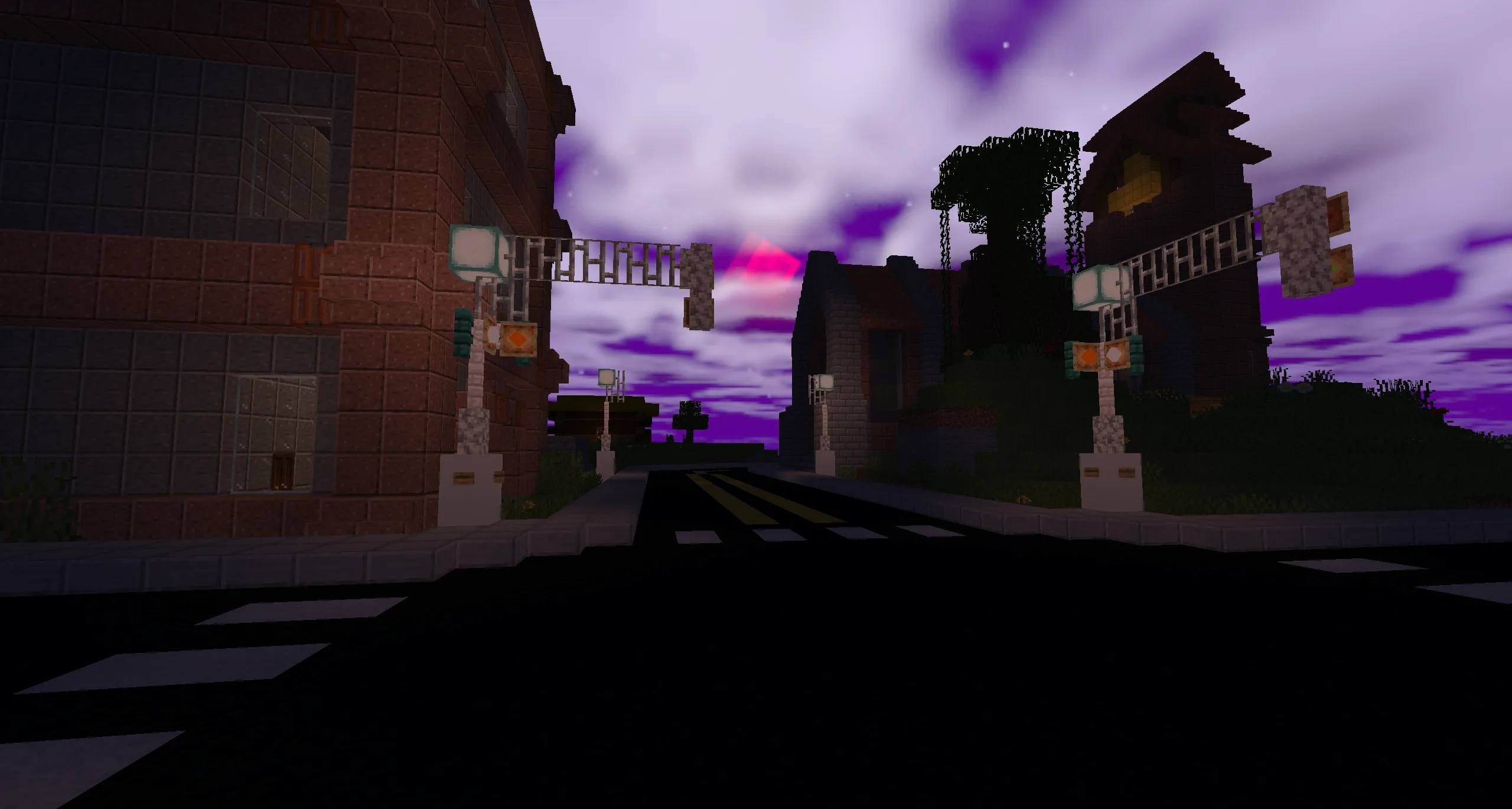 Кровавая луна как случайное событие в шейдер-паке Extraterrestrial Expanse