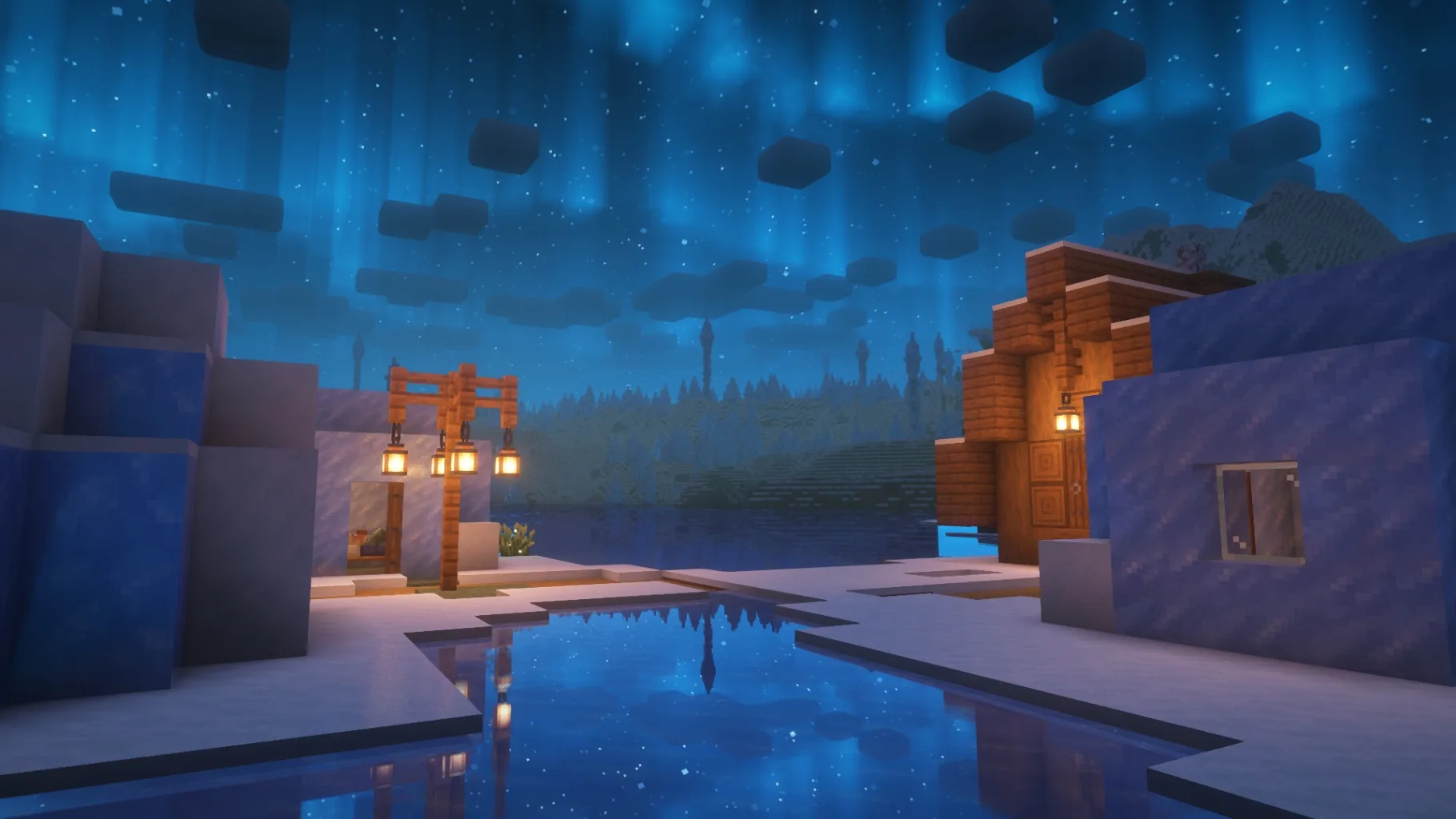 Фэнтезийные шейдеры, звездная ночь.