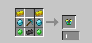 Крафт нагрудника 2-го уровня в моде Mining Mode