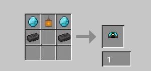 Крафт шлема в моде Mining Mode
