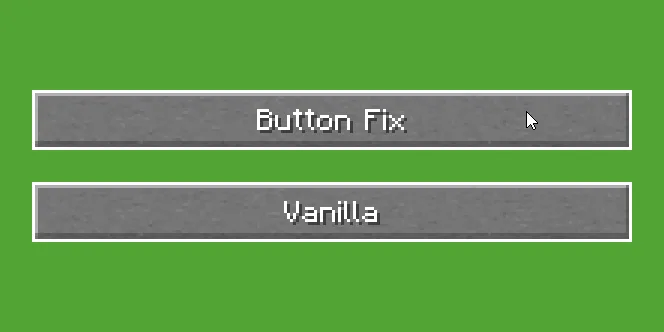Сравнение поведения кнопок: стандартный Minecraft и мод Button Fix