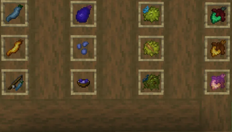 Инопланетные фрукты и их варианты из версии 0.1 ресурс-пака Ada Sci Fi.