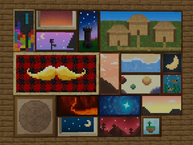 Dark Paintings v6.0.3: коллекция темных картин для Minecraft.