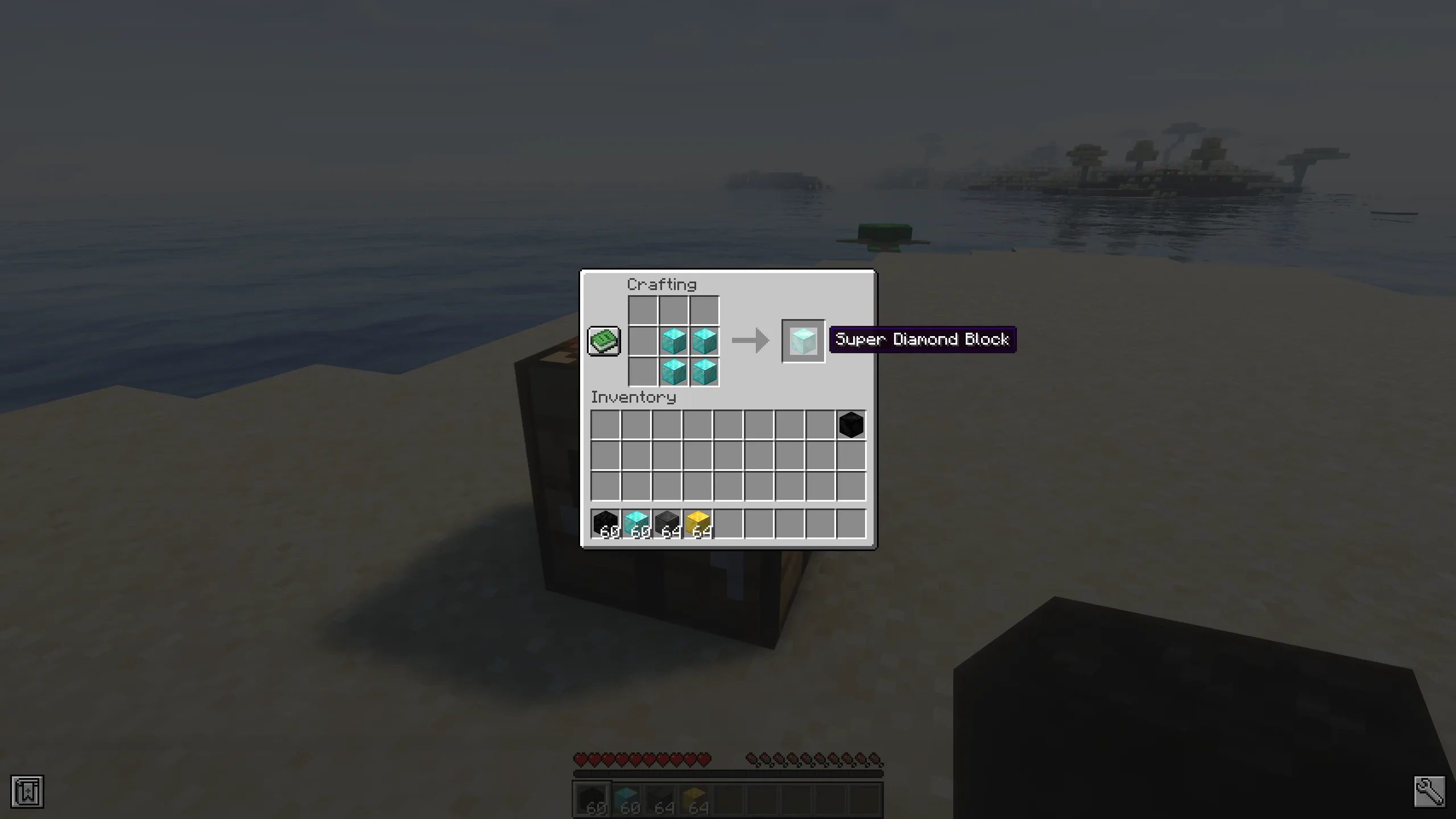 Блок с текстурой различных руд из Minecraft.