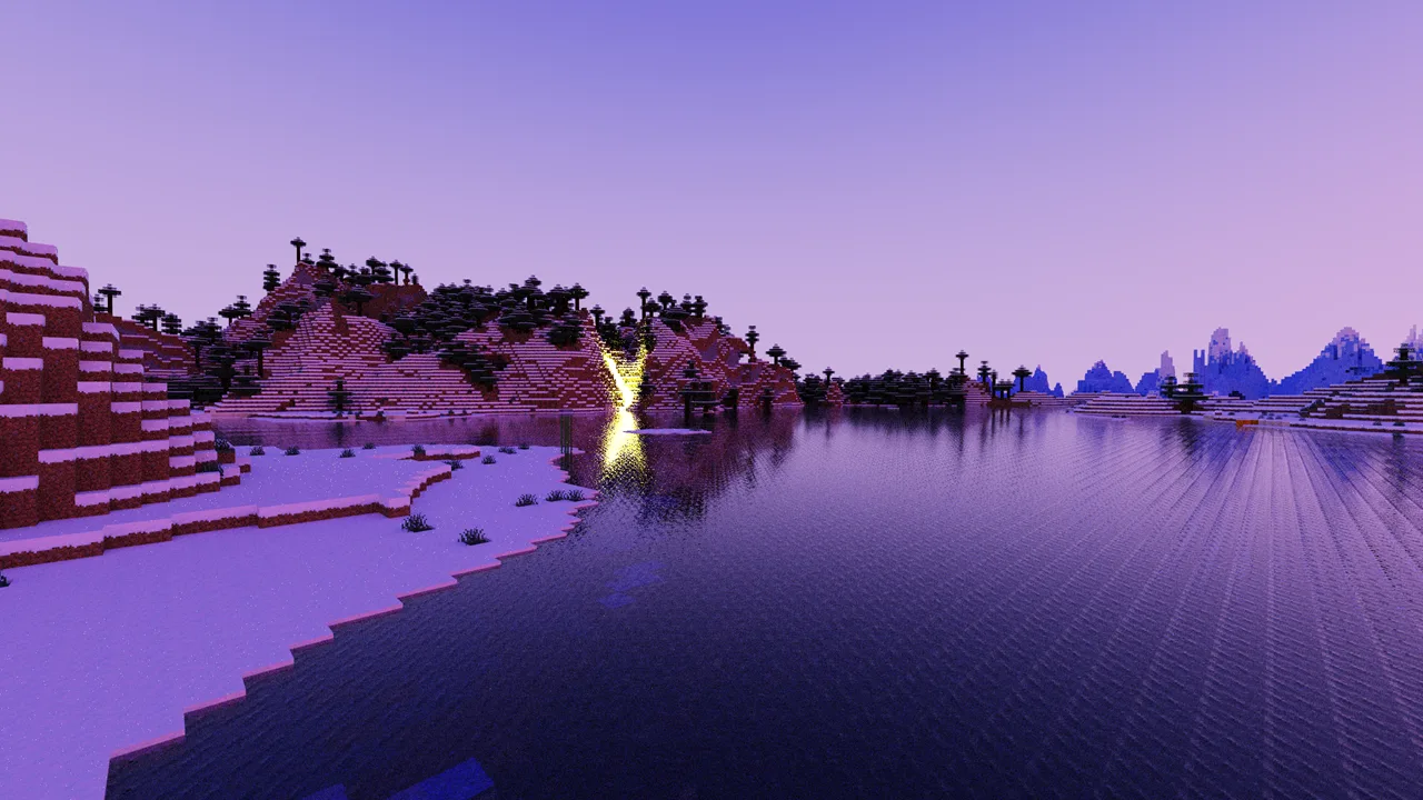 Пример пейзажа с ярким источником света в центре, Vulkanite Demo Pack.