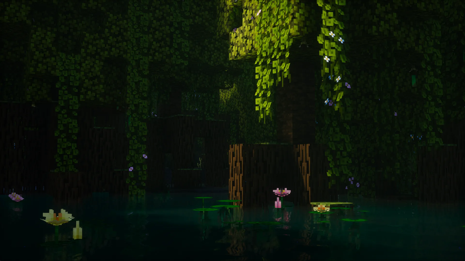 Photon Shaders: Xekr Squareful, пышные растения, повышенная контрастность.