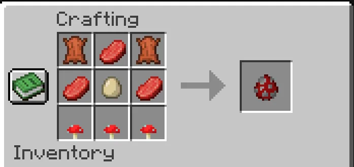 Мод Craft-able Spawn Eggs: яйцо призыва мухомора.