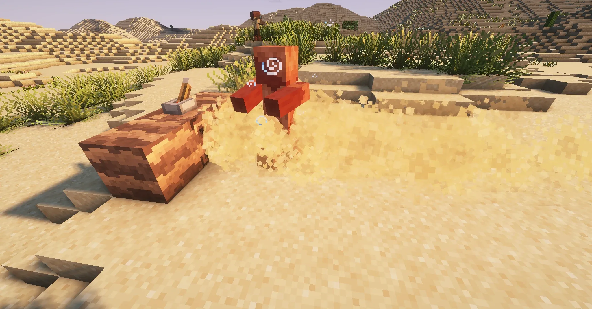 Игровой предмет Sandblaster из мода Desertification для Minecraft.