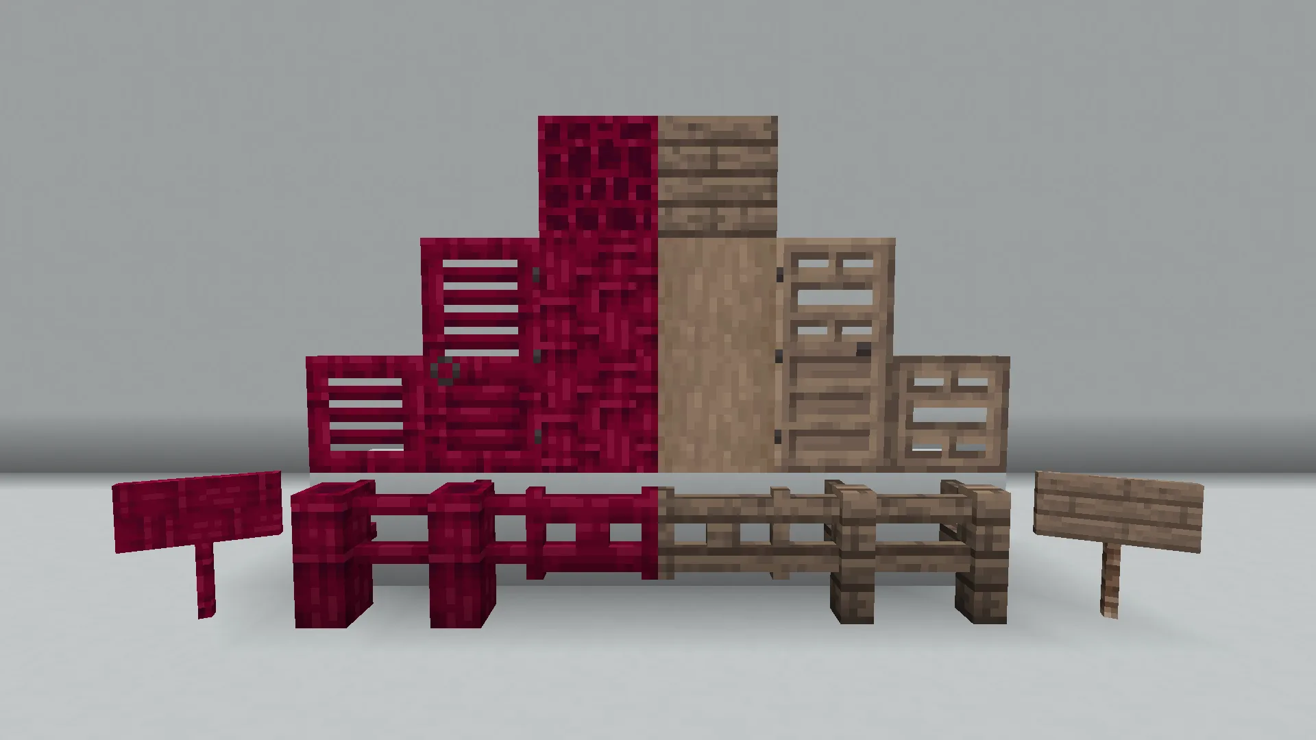 Декоративные блоки растений Whistlecane и Soulblight из проекта Gardens of the Dead в Minecraft.