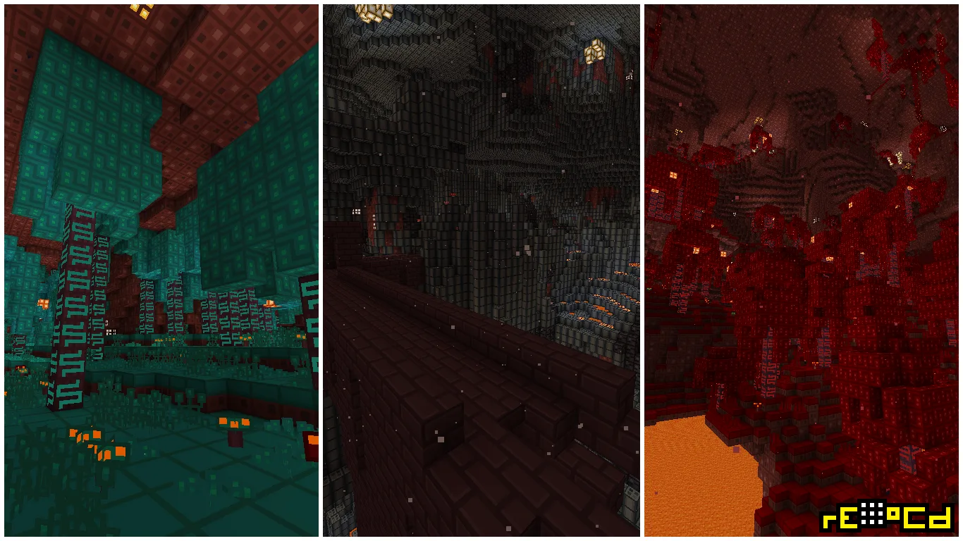 Биомы Нижнего мира в проекте rE-oCd.