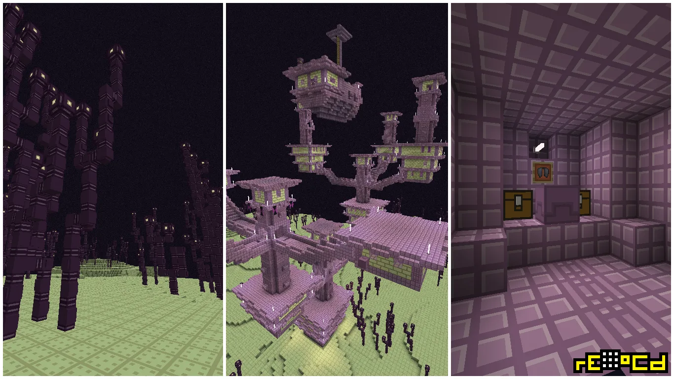 Скриншоты измерения Энд в проекте rE-oCd.