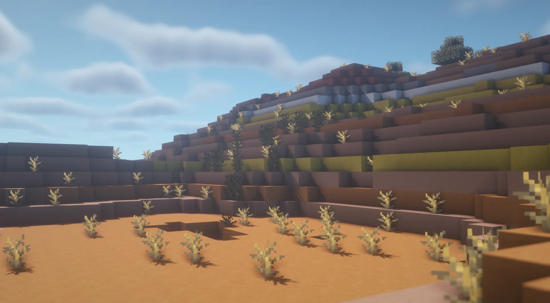 Высокие сухие кусты в биоме бесплодных земель.