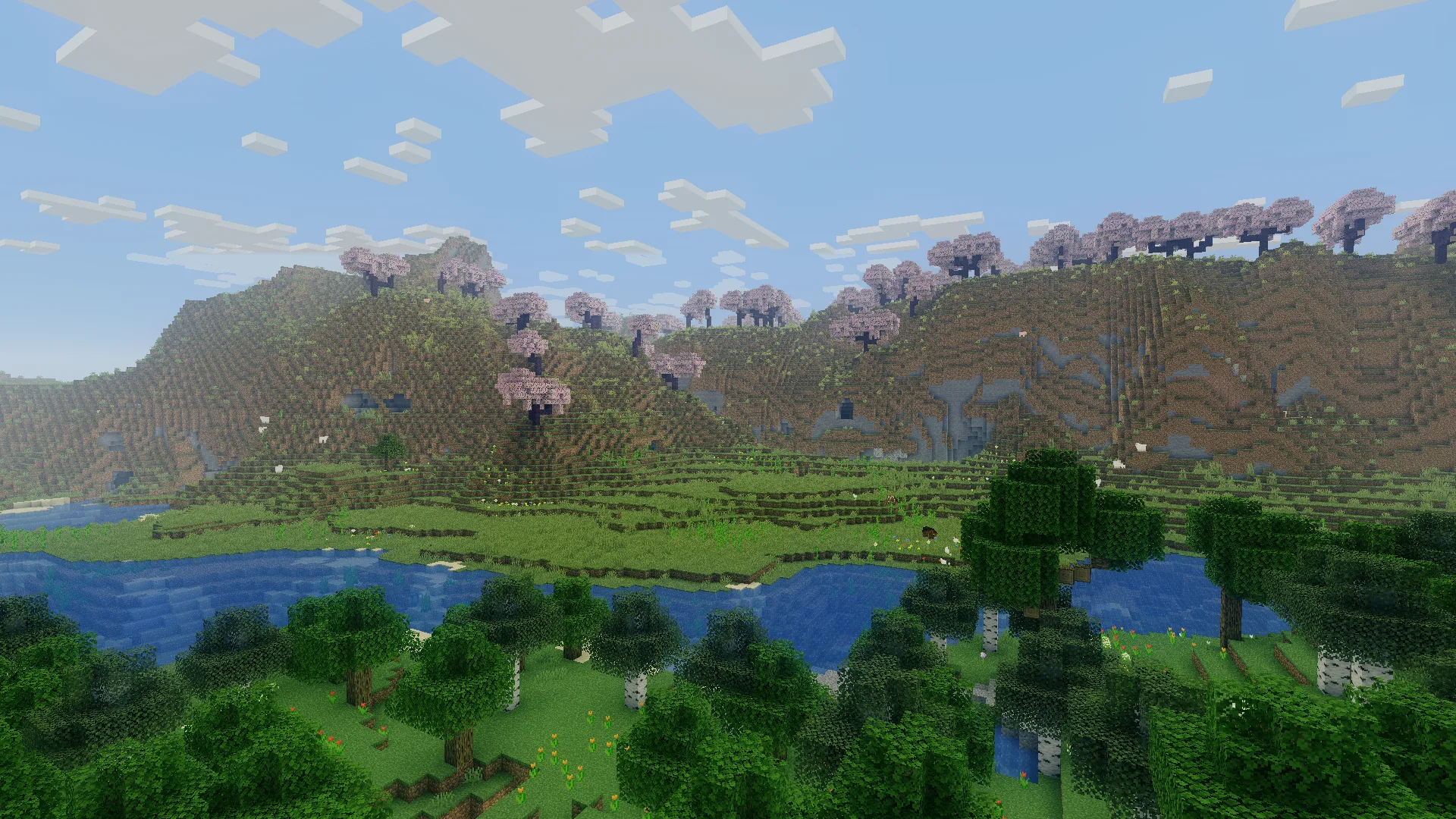 Кинематографическая цветокоррекция в вишневой роще.