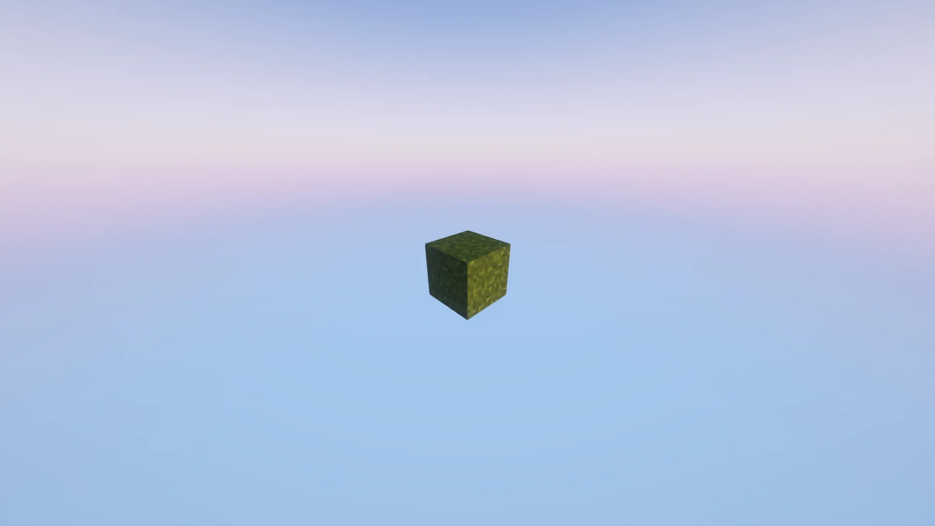 Блок травы из Minecraft в проекте Optimized Blocks.