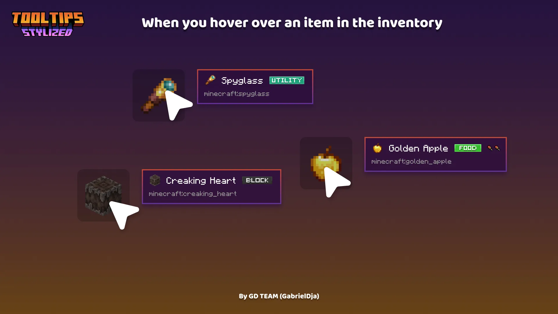 Скриншот нового стиля всплывающих подсказок в моде ToolTips Stylized.