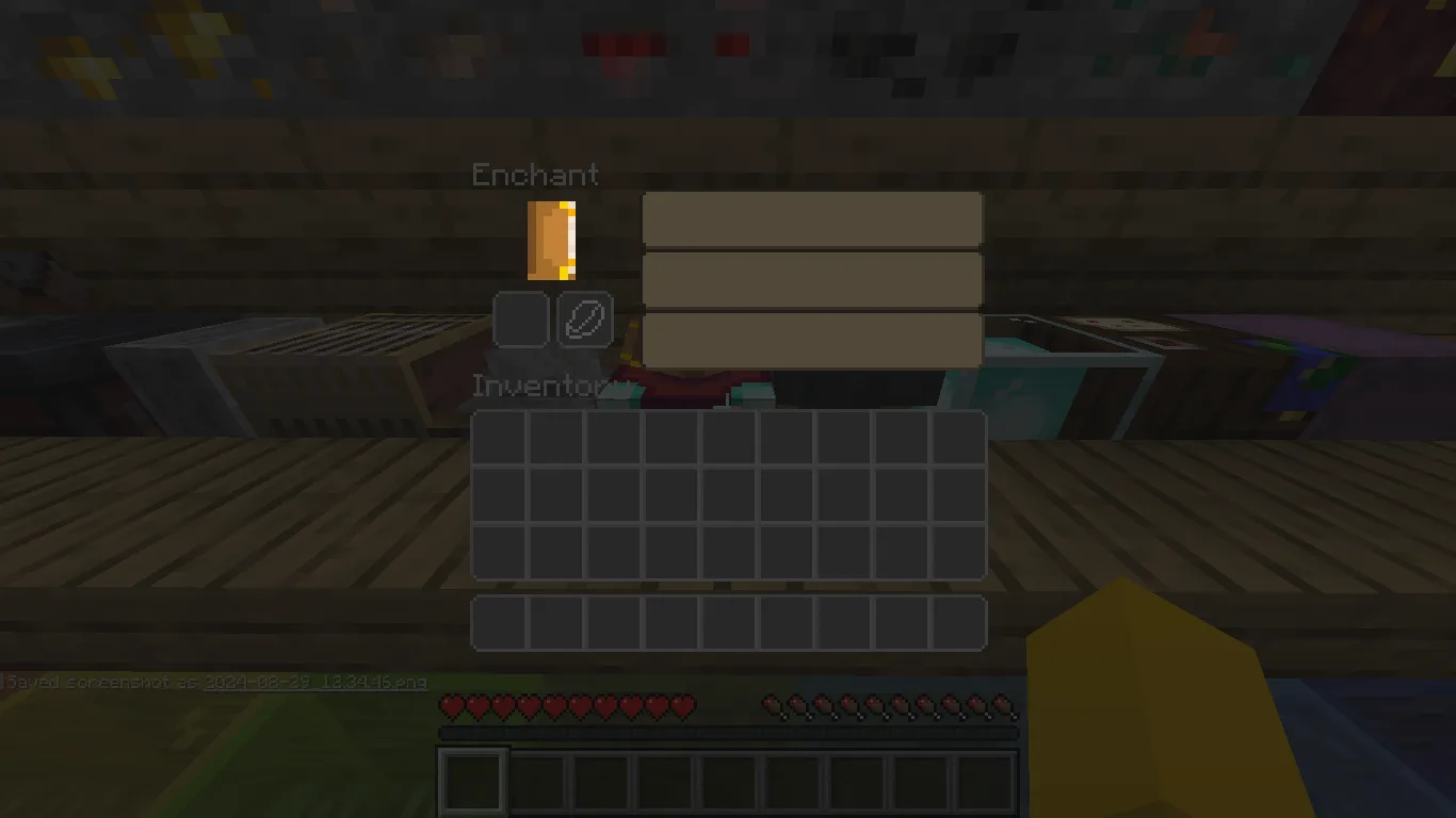 Стол зачарования в стиле Efficiently Dark