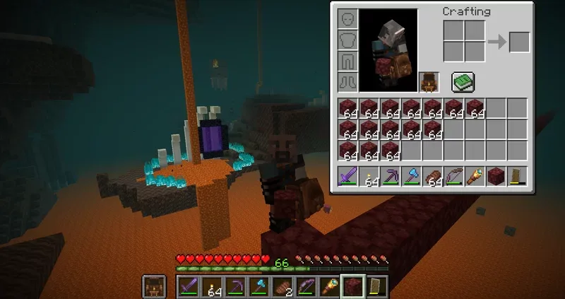 Manage backpack in your inventory